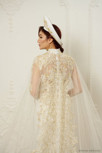 Ao Dai OverCoat | Traditional Vietnamese Bridal OverCoat (#DANDAN) - Dream Dresses by P.M.N.