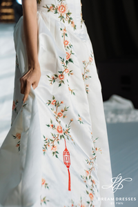 Asian-inspired Ball Gown Wedding Dress (#YIXUAN)