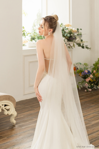 Cathedral Bridal Veil With 3D Flowers (#AMIE) - Dream Dresses by P.M.N.