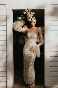 Boho Detachable Sleeves for Wedding Dress (#ADELINA) - Dream Dresses by P.M.N.