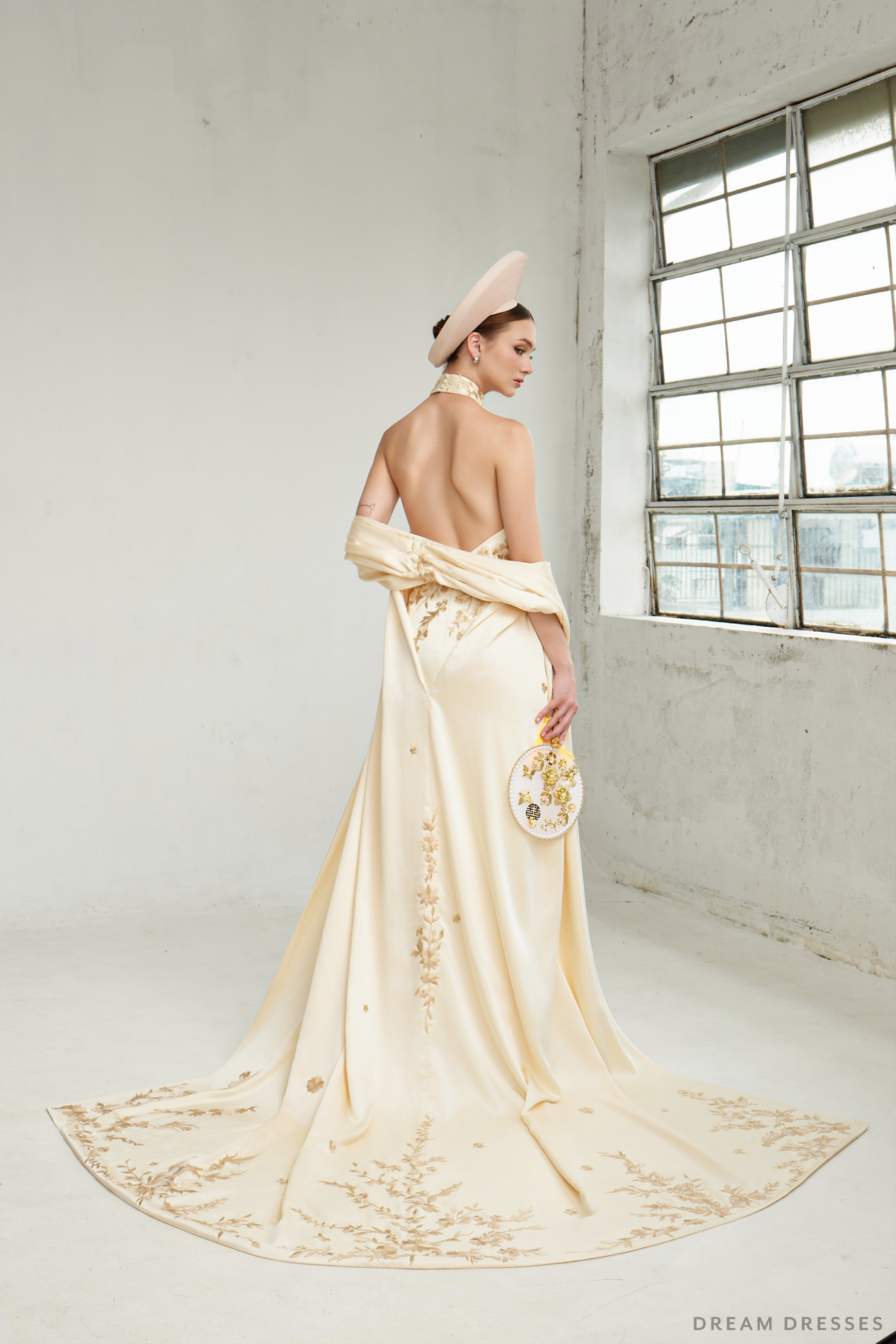 Cheongsam-Inspired Ao Dai | Vietnamese Bridal Dress (#LIS)