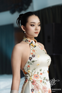 Áo Dài Cưới Lấy Cảm Hứng Từ Sườn Xám (#LIEU)