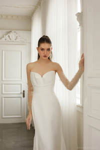 Minimalist Mermaid Wedding Gown (#NAHAN) - Dream Dresses by P.M.N.