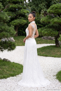 White Bridal Ao Dai | Modern Vietnamese Bridal Dress (#YING) - Dream Dresses by P.M.N.