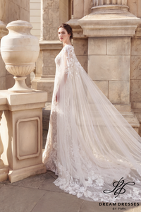 Chapel Bridal Cape Veil (#SERAPH)