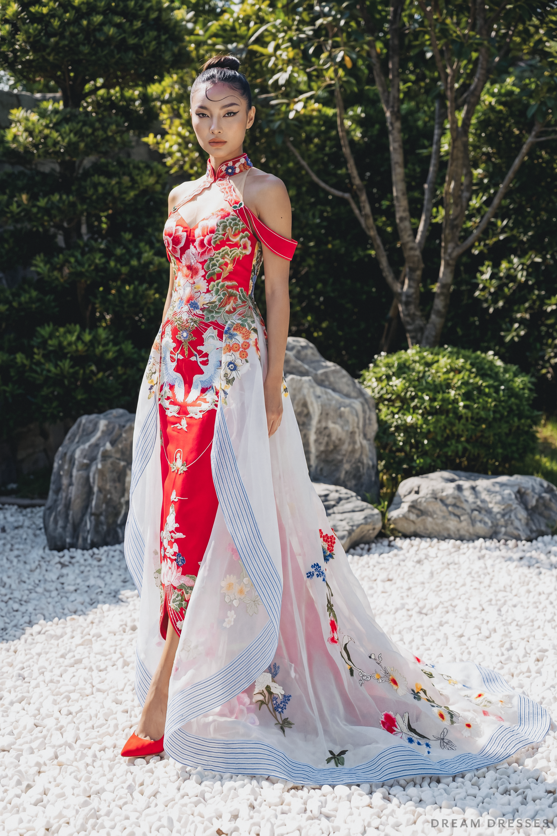 Chinese Cheongsam Overskirt