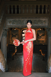 Red Bridal Cheongsam | Red Qipao Bridal Gown (#MAE) - Dream Dresses by P.M.N.
