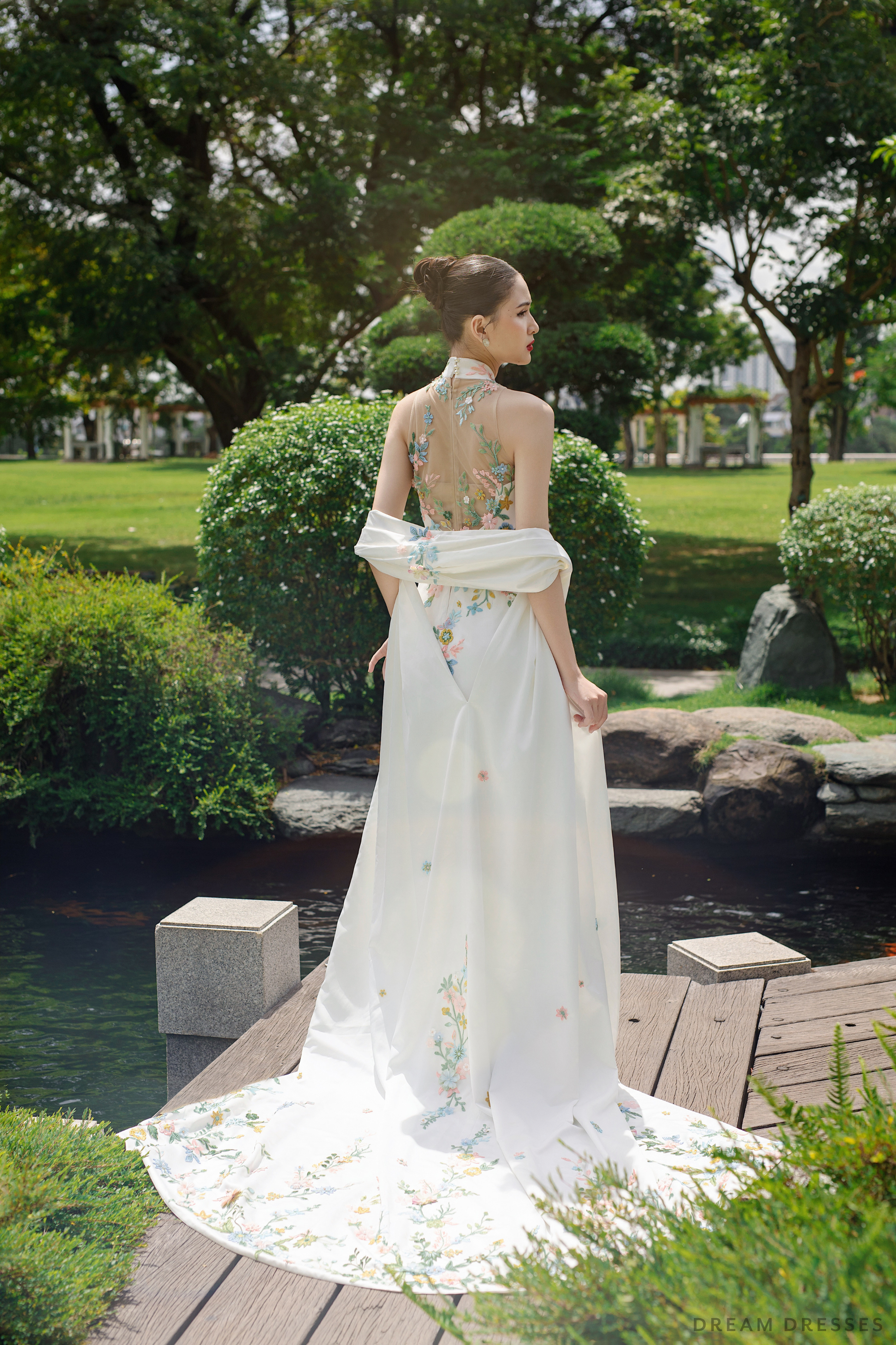 Cheongsam-Inspired Ao Dai | Vietnamese Bridal Dress (#LIEU) - Dream Dresses by P.M.N.