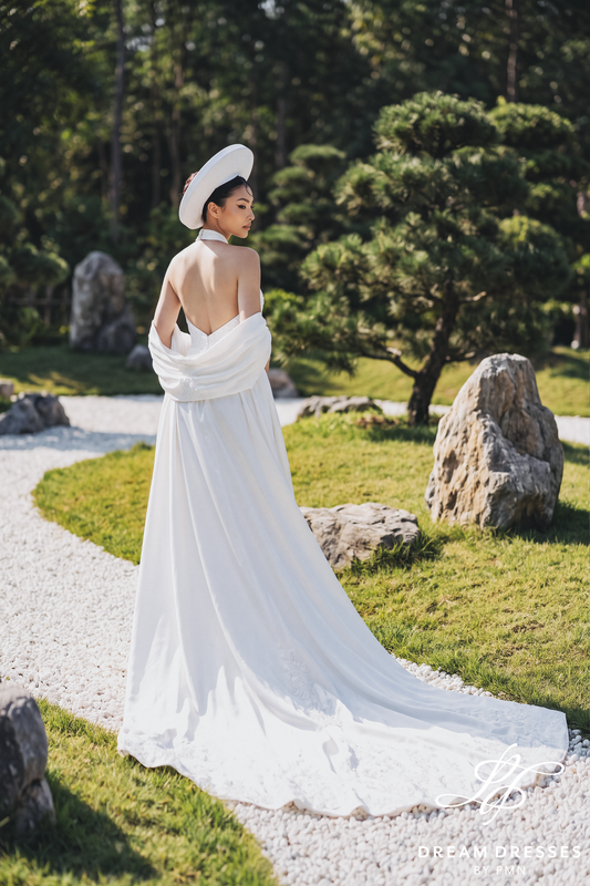Cheongsam-Inspired Ao Dai | Vietnamese Bridal Dress (#ANNHIEN) - Dream Dresses by P.M.N.