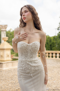Mermaid Wedding Gown with Beaded Lace (#GALI) - Dream Dresses by P.M.N.