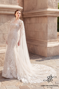 Chapel Bridal Cape Veil (#SERAPH)