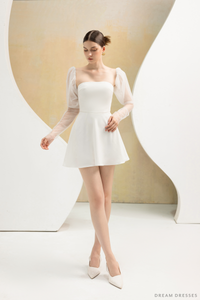 Tulle Detachable Bridal Sleeves (#AMY) - Dream Dresses by P.M.N.