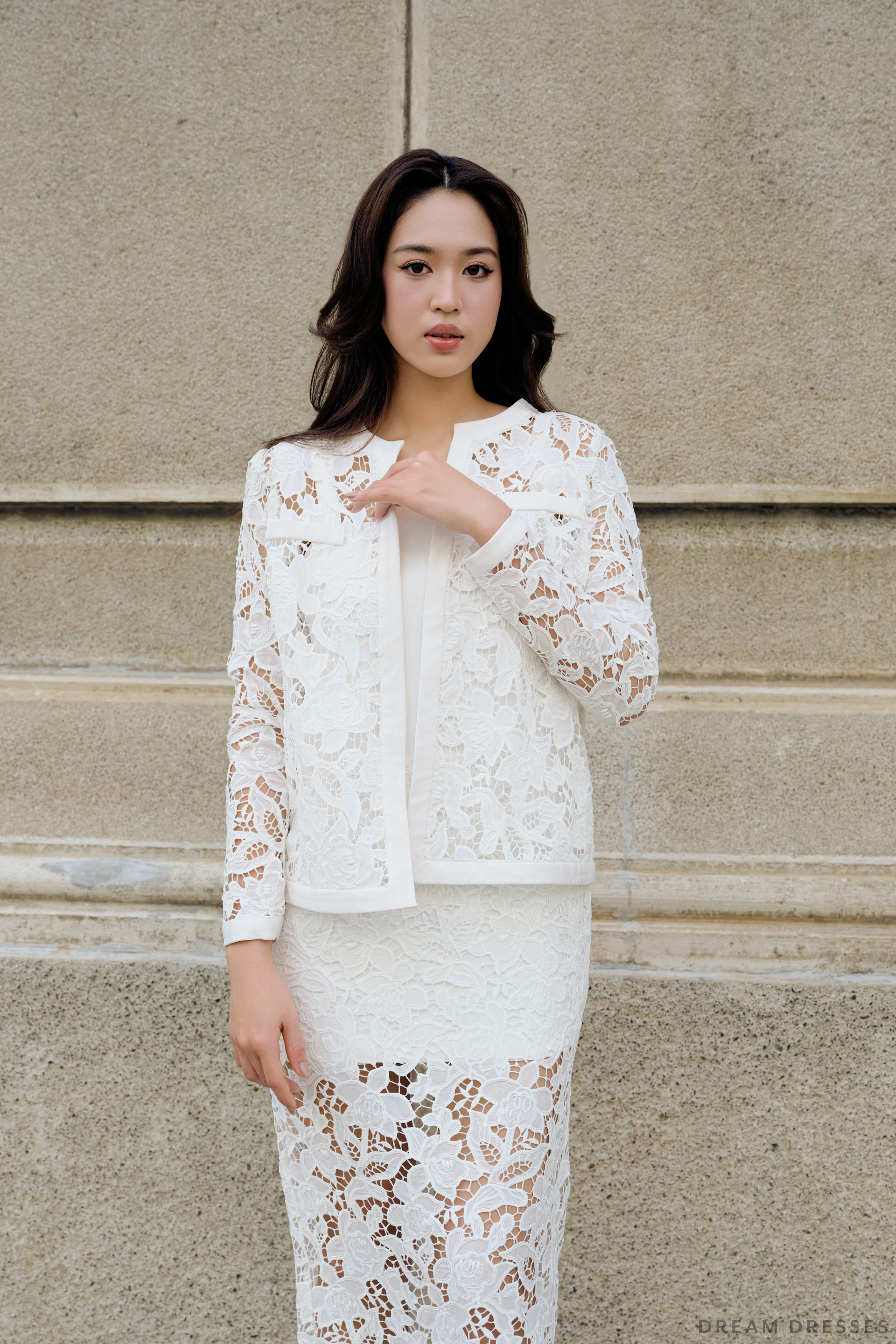 Rehearsal Dinner Lace Dress (#PANDORA) - Dream Dresses by P.M.N.
