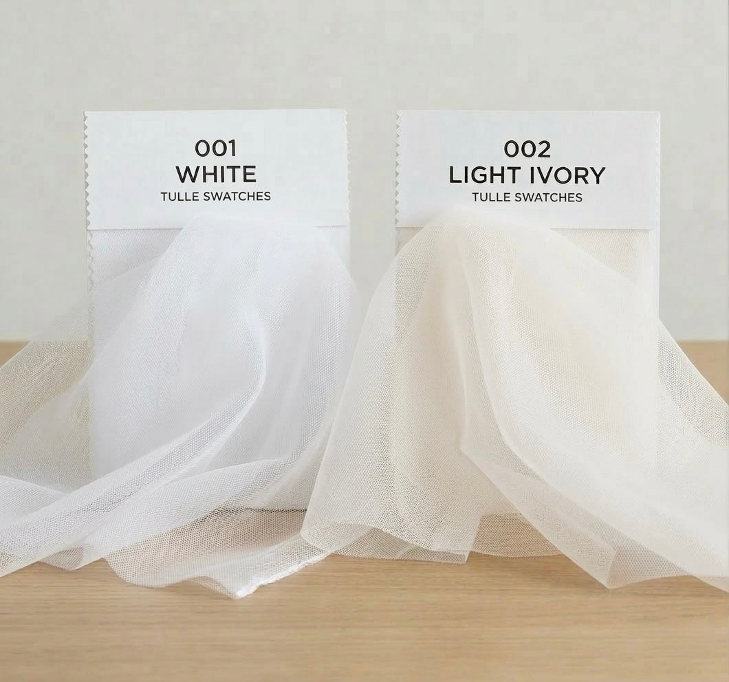 Floral Lace Wedding Veil with Blusher (#Danica)