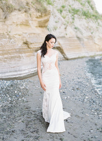 Sheath Lace Wedding Dress (Style #SS16314) - Dream Dresses by P.M.N
 - 5
