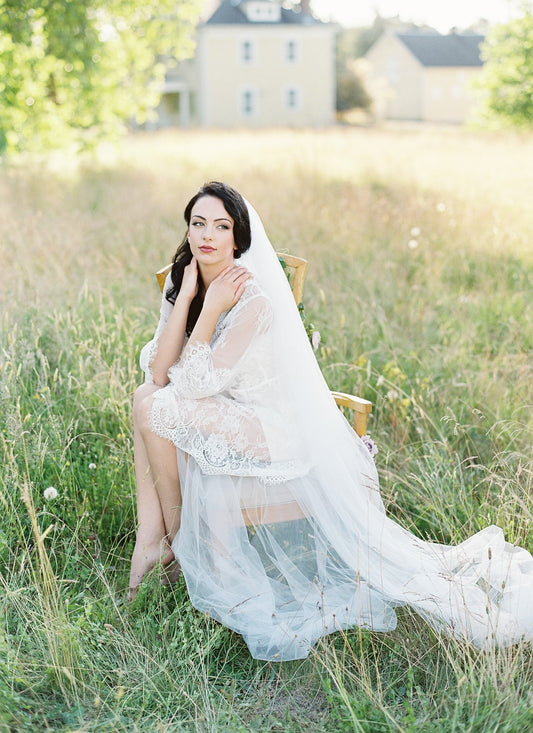 Bridal Lace Robe (#Valentina) - Dream Dresses by P.M.N
 - 1