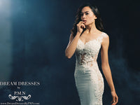 Sexy Sheath Lace Wedding Dress (Style #SS16314) - Dream Dresses by P.M.N
 - 3