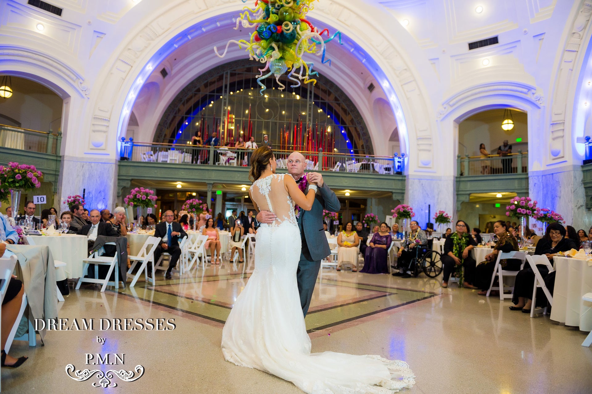 Sheer Back Mermaid Wedding Gown (Style #PB198) - Dream Dresses by P.M.N
 - 4