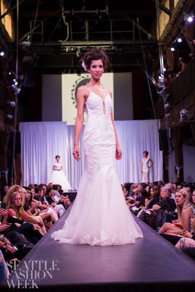 Sample Sale/ Spaghetti Strap Mermaid Wedding Dress With Bare Back (#PB088) - Dream Dresses by P.M.N
 - 4