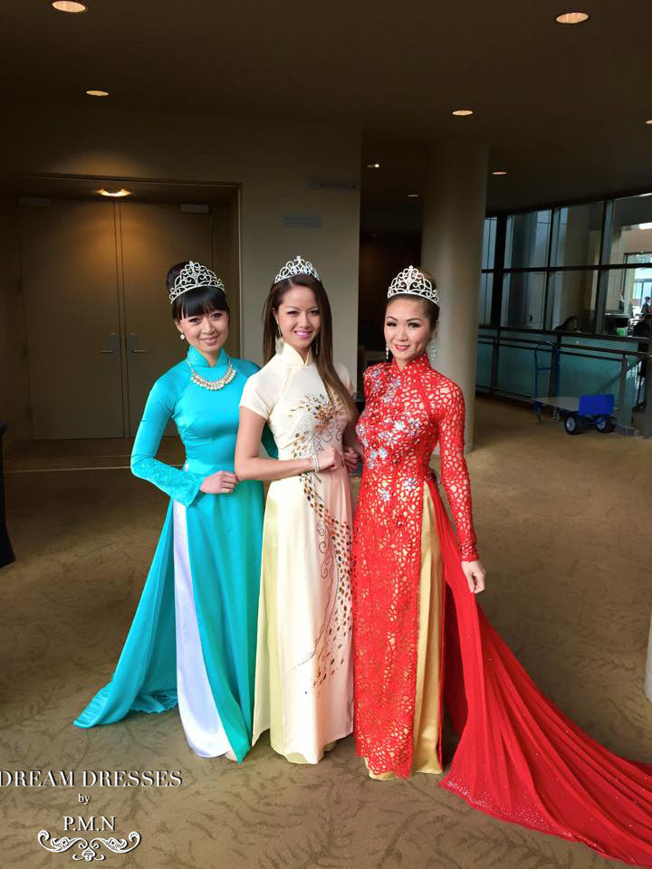 Custom Made Vietnamese Traditional Bridal Dress With Couture Embroidery (#PNAD001) - Dream Dresses by P.M.N
 - 5