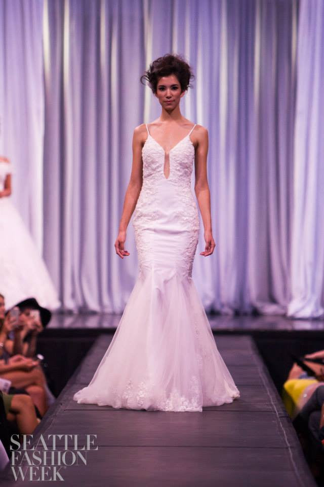Sample Sale/ Spaghetti Strap Mermaid Wedding Dress With Bare Back (#PB088) - Dream Dresses by P.M.N
 - 5