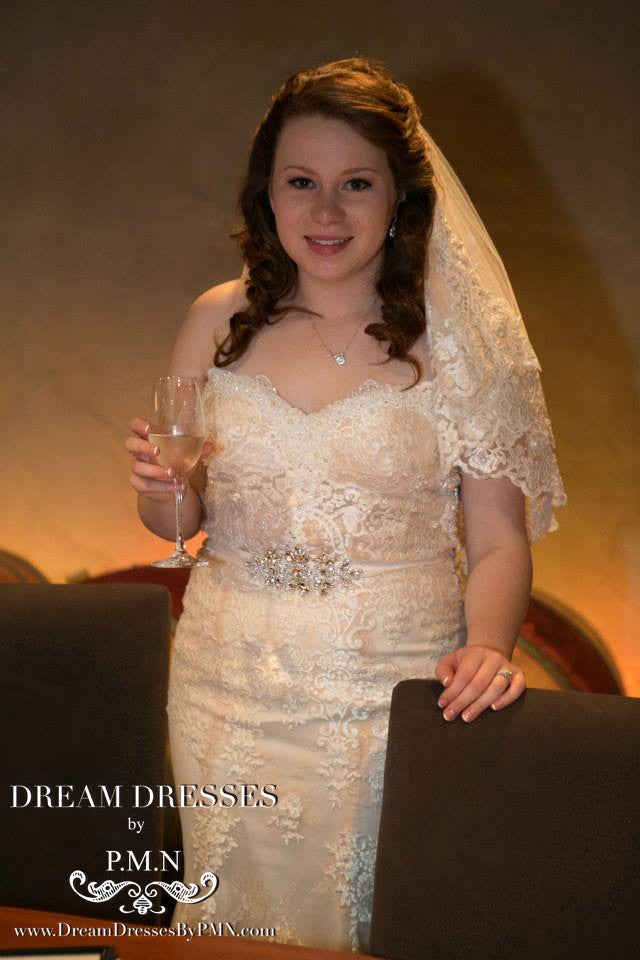 Blush Pink Ivory Mermaid Wedding Dress (#Mckenzie) - Dream Dresses by P.M.N
 - 3