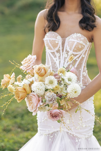 Mermaid Wedding Gown with Corset Bodice (#VELIA) - Dream Dresses by P.M.N.
