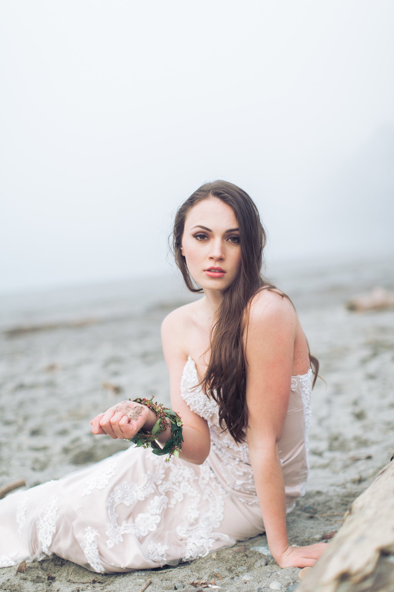 Custom Made Long Sleeve Beaded Lace Wedding Dress (Style # IngaLisa PB109) - Dream Dresses by P.M.N
 - 5
