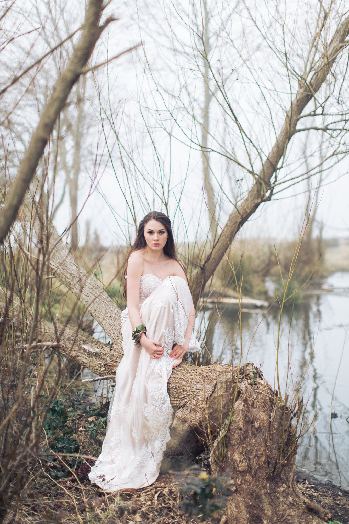 Custom Made Long Sleeve Beaded Lace Wedding Dress (Style # IngaLisa PB109) - Dream Dresses by P.M.N
 - 6