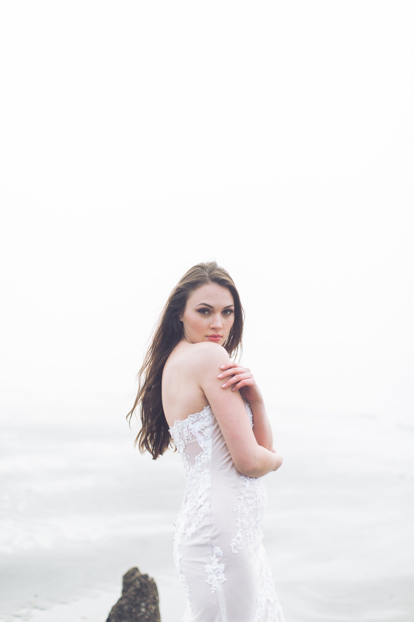 Custom Made Long Sleeve Beaded Lace Wedding Dress (Style # IngaLisa PB109) - Dream Dresses by P.M.N
 - 7