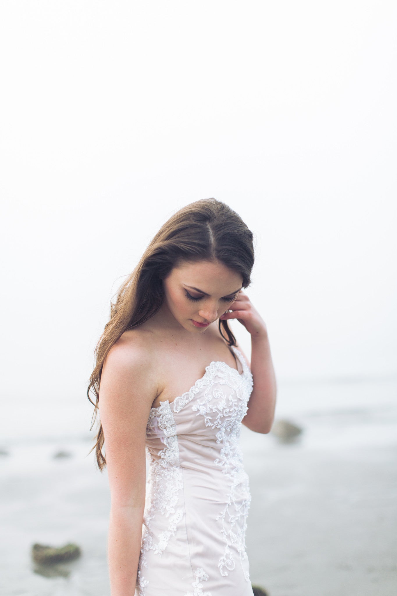 Custom Made Long Sleeve Beaded Lace Wedding Dress (Style # IngaLisa PB109) - Dream Dresses by P.M.N
 - 9