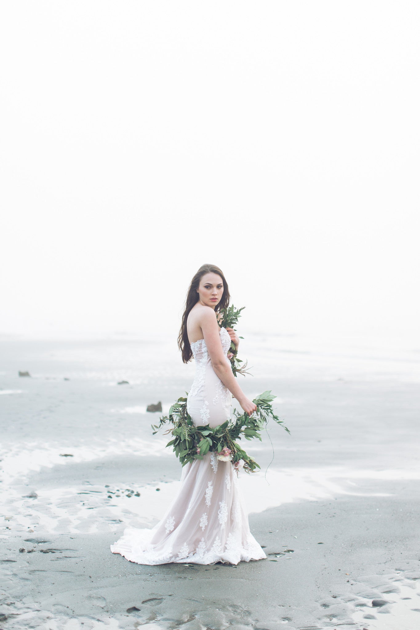 Custom Made Long Sleeve Beaded Lace Wedding Dress (Style # IngaLisa PB109) - Dream Dresses by P.M.N
 - 14