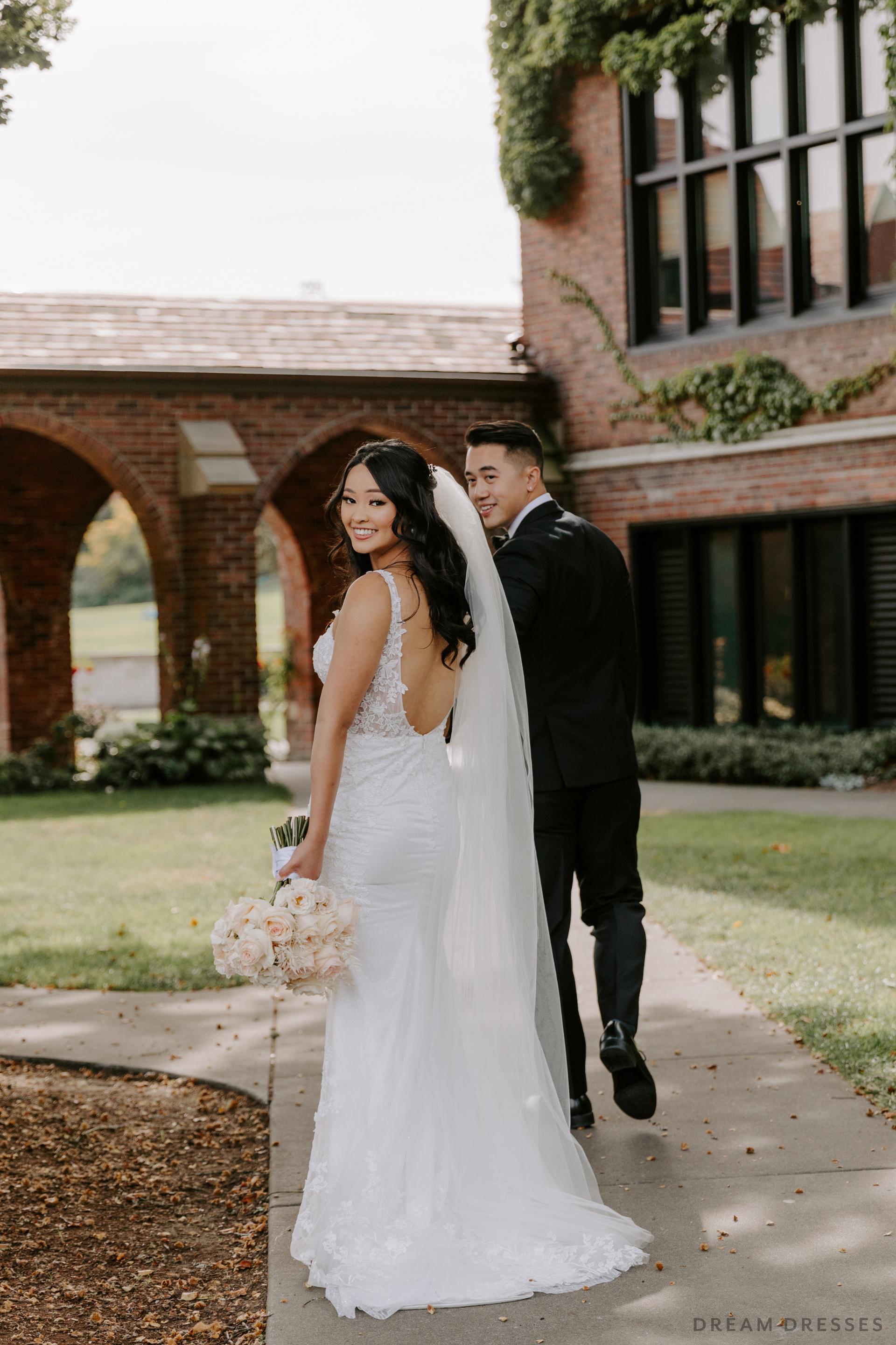Lace Fit and Flare Wedding Gown (#MAY) - Dream Dresses by P.M.N.
