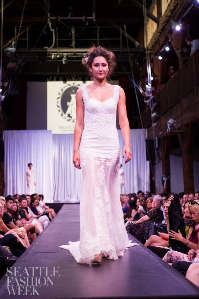 SAMPLE SALE/ Sexy Sheer Mermaid Wedding Dress (style # Kyra PB086) - Dream Dresses by P.M.N
 - 4