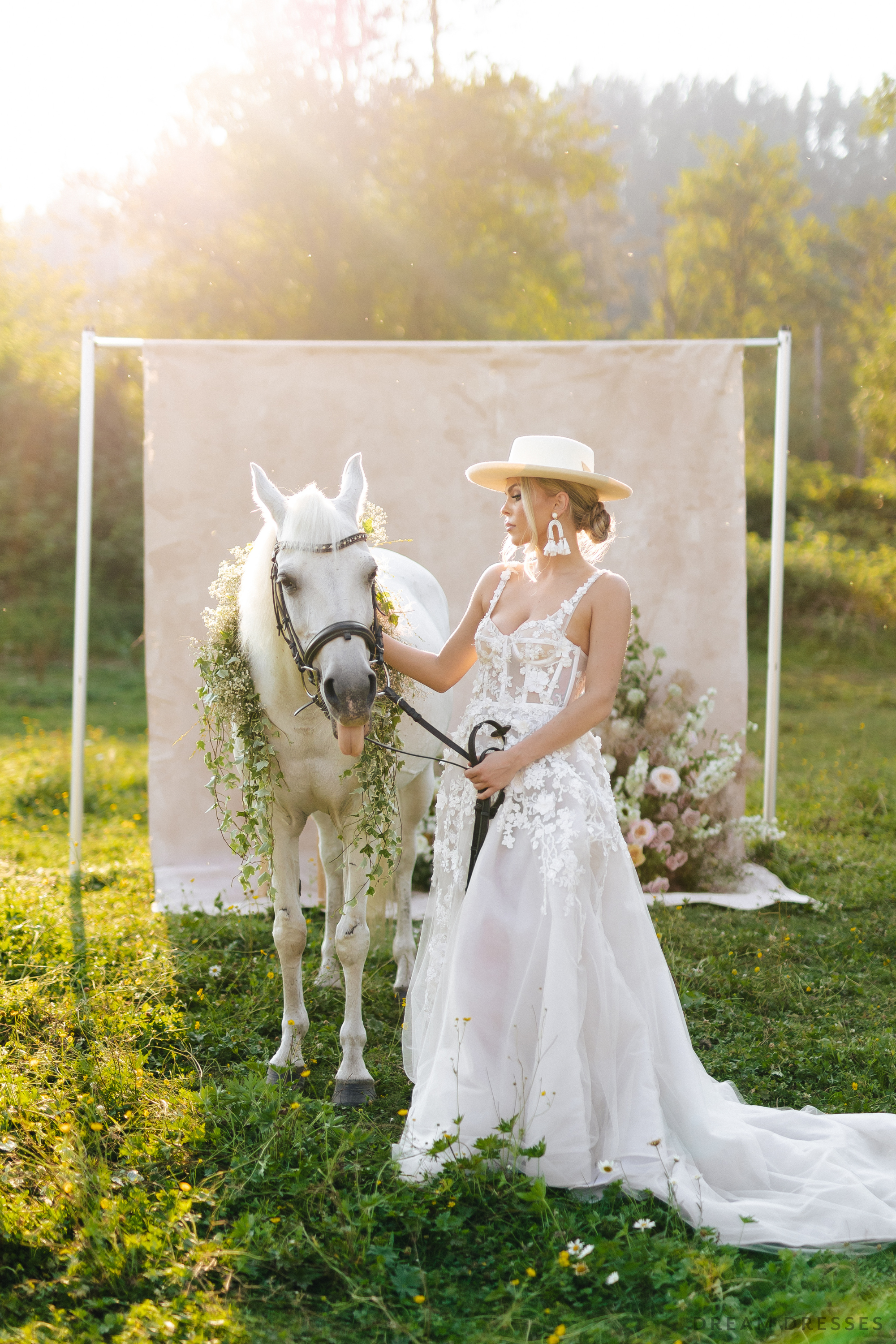 Couture A-line Wedding Gown (#ANNETTA)