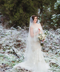 Two Tier Tulle Wedding Veil (#Rebekah) - Dream Dresses by P.M.N.