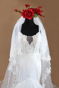 Lace Wedding Veil (#PB149) - Dream Dresses by P.M.N
 - 2