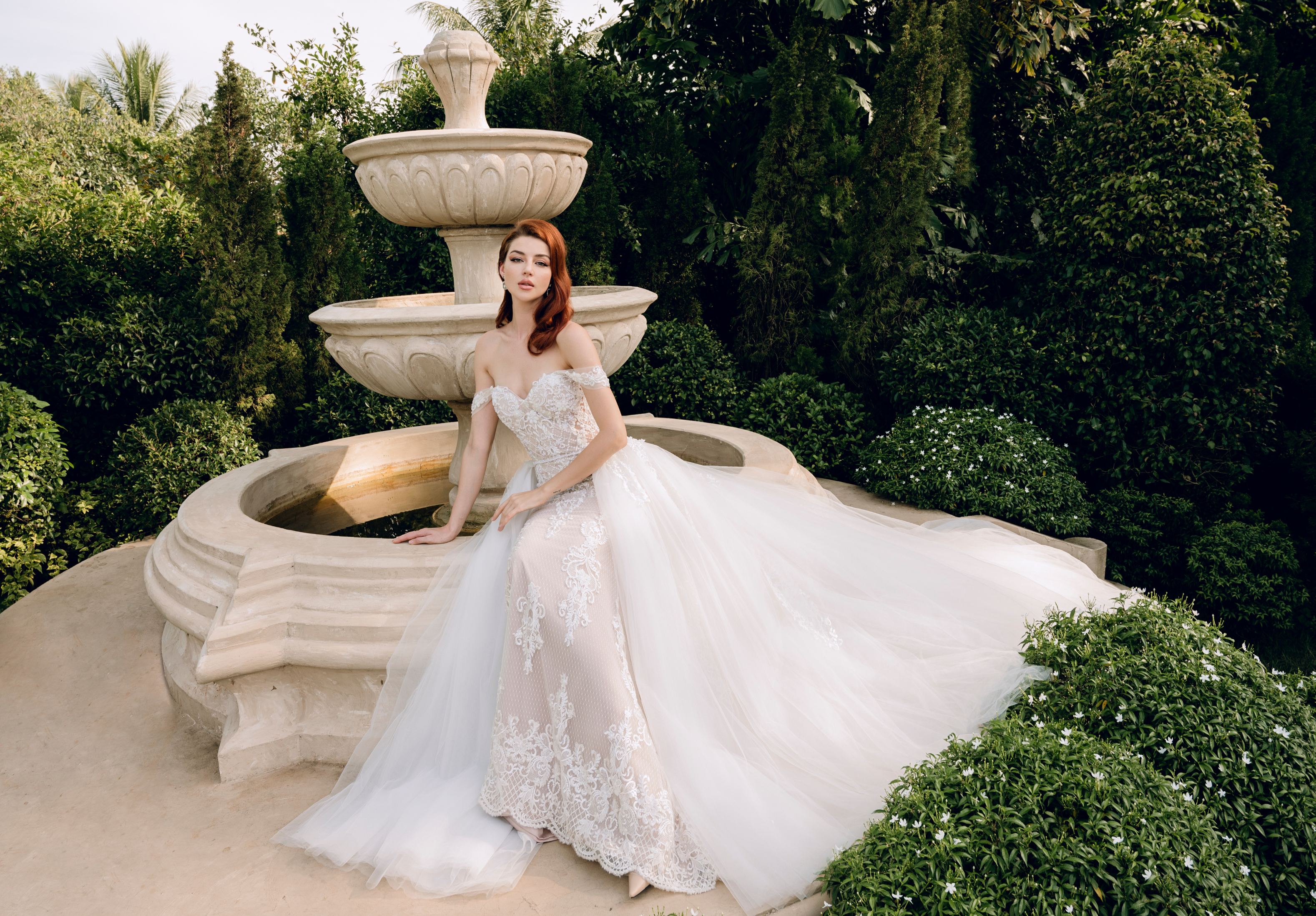 Blush Mermaid Wedding Dress with Removable Overskirt (#Belva) | Dream Dresses by PMN | Dream Dresses by P.M.N. Blush Mermaid Wedding Dress with Removable Overskirt (#Belva) | Dream Dresses by PMN | Dream Dresses by P.M.N.