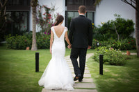 Custom Made Mermaid Wedding Dress With V-Deep Neckline (Style #PB157) - Dream Dresses by P.M.N
 - 4