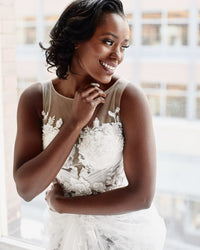 Lace illusion Bodice Wedding Dress (#Mabelle) - Dream Dresses by P.M.N
 - 5