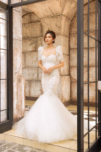 Detachable Short Sleeves for Wedding Dress (#SERENA) - Dream Dresses by P.M.N.