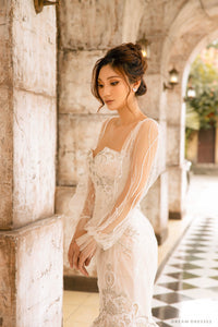 Removable Bridal Long Sleeves with Embellishments (#MARTHA) - Dream Dresses by P.M.N.