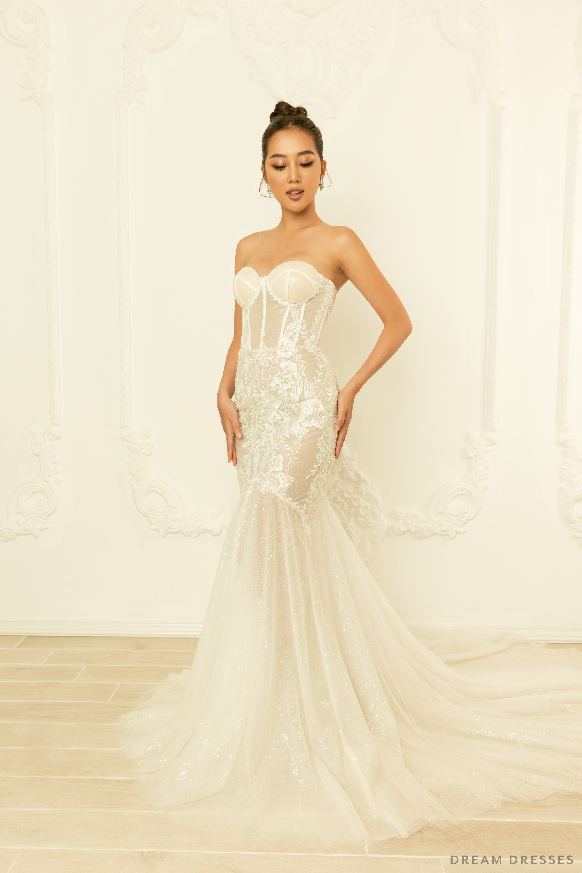 Lucinda Mermaid Wedding Gown with Corset Top | Dream Dresses Lucinda Mermaid Wedding Gown with Corset Top | Dream Dresses