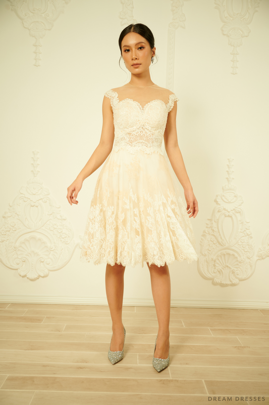 Short Couture Bridal Dress (#DONIA) - Dream Dresses by P.M.N.