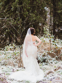 Two Tier Tulle Wedding Veil (#Rebekah) - Dream Dresses by P.M.N.