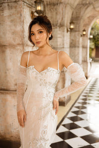 Attachable Glittery Sleeves for Wedding Dress (#SELENA) - Dream Dresses by P.M.N.