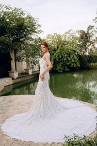 Lace Mermaid Wedding Dress (#ANASTASIA) - Dream Dresses by P.M.N.