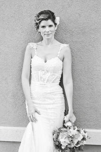 Couture Sheer Bodice Mermaid Wedding Dress (Style Nicole #PB239) - Dream Dresses by P.M.N
 - 7