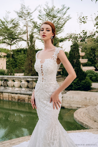 Lace Mermaid Wedding Dress (#ANASTASIA) - Dream Dresses by P.M.N.
