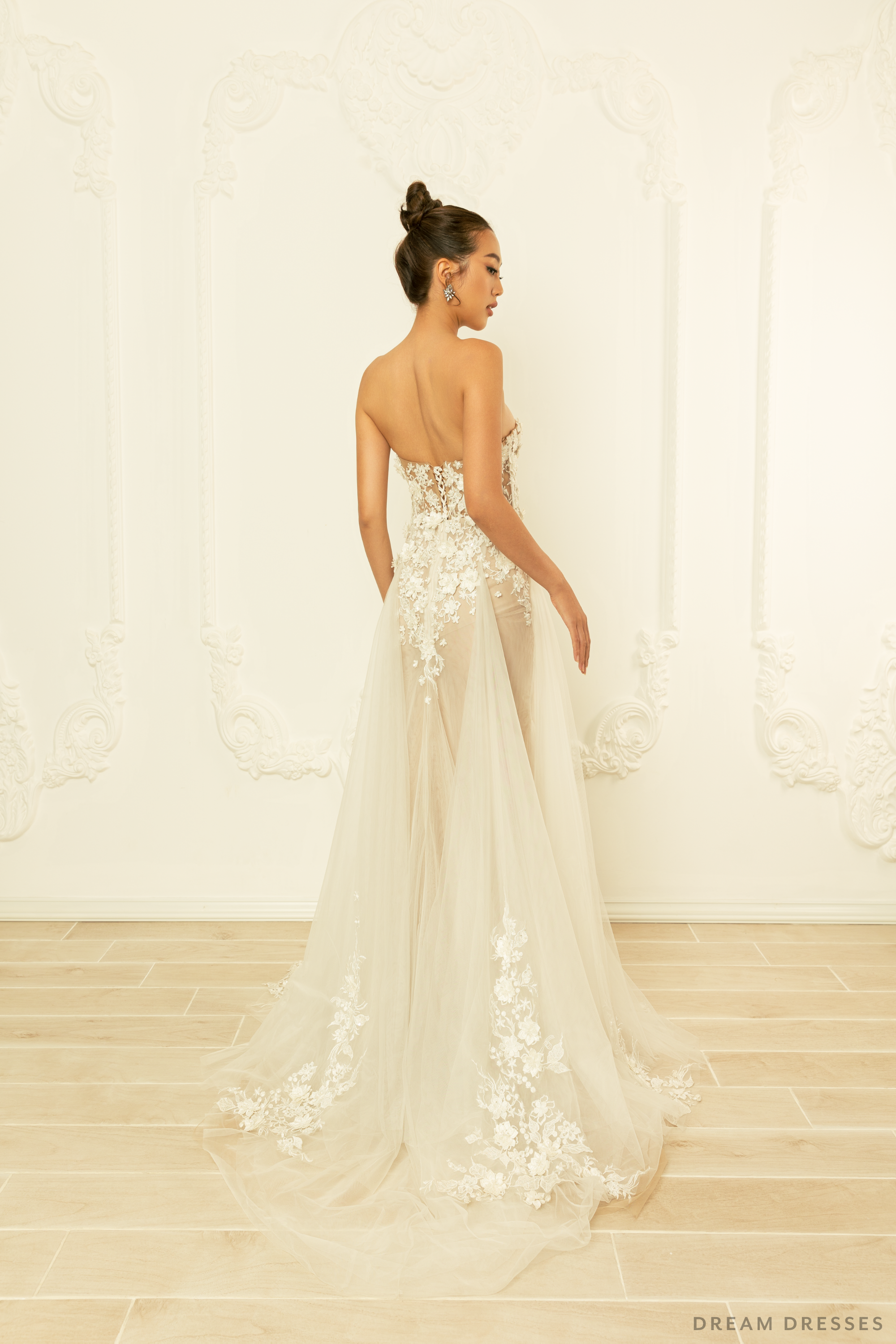 Lace Strapless Wedding Gown (#MIA)